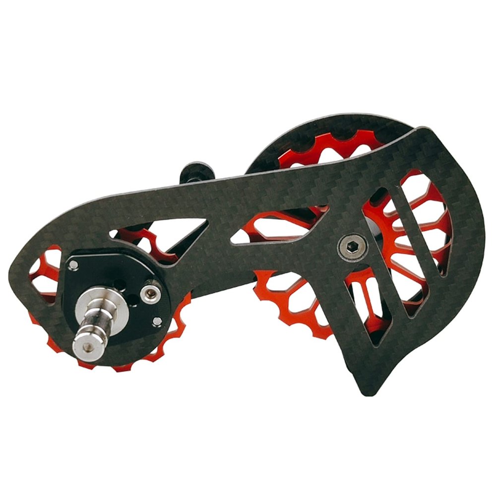 GRABLOOM Road Carbon Fiber Ceramic Rear Derailleur Pulley for 9000/9070/force10s/force11s Cycling Parts Rear Gear