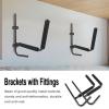 PerGar Kayak Wall Bracket, Canoe Carrier Wall Bracket, Heavy Duty Anti Scratch & Anti Rust Wall Bracket for Indoor Kayak Storage view 3