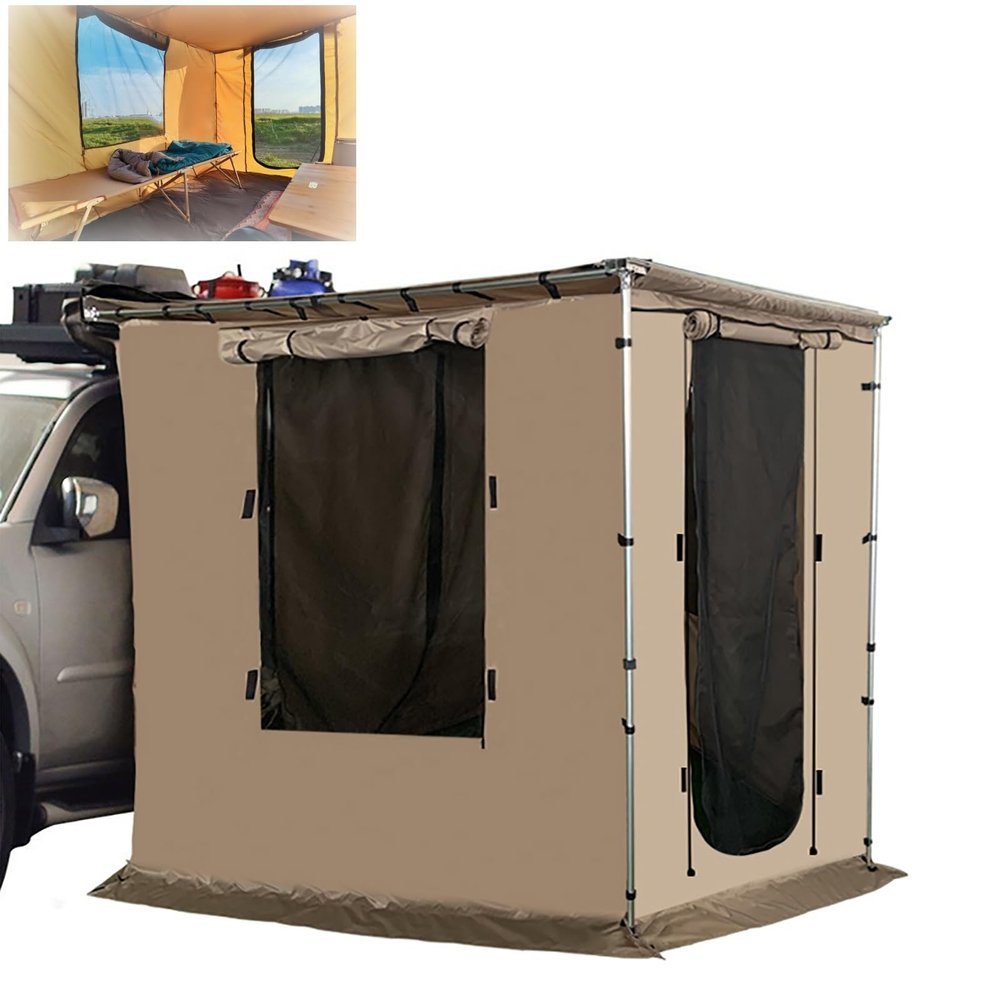 XRRJFYH Car Tents for Camping SUV Car Camping Tent Car Tent, 420D Oxford Cloth, Sun Shelter, PU2000mm, for 5~8 People (Size : 200x250cm/79x98in)