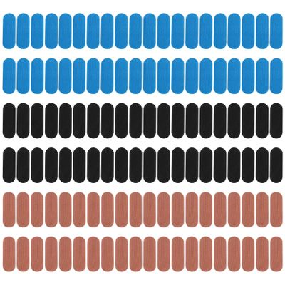 Kqcibz 120 Pcs Bowling Tape Bowling Thumb Tape Bowlers Tape Flex Bowling Finger Tape Elastic Bowling Thumb Protector,A, Blue&Black&Brown
