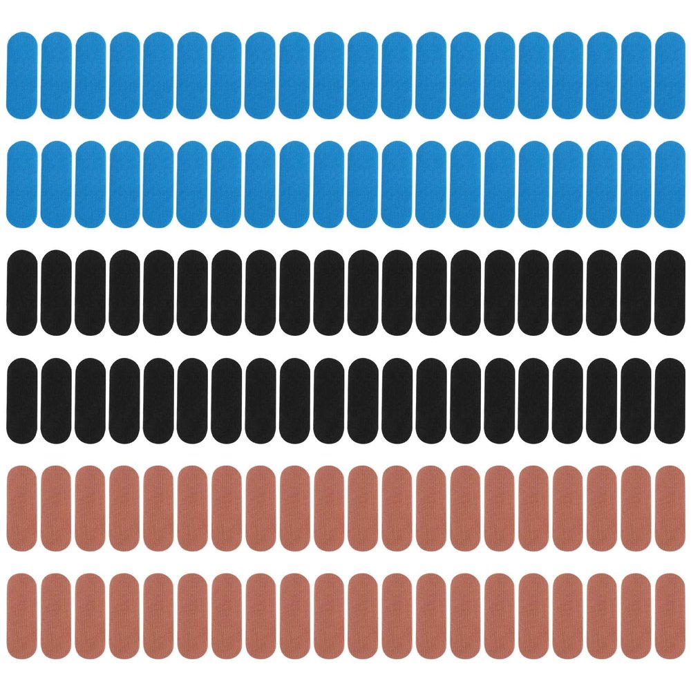 Kqcibz 120 Pcs Bowling Tape Bowling Thumb Tape Bowlers Tape Flex Bowling Finger Tape Elastic Bowling Thumb Protector,A, Blue&Black&Brown