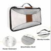 4 Set Packing Cubes - Boho Farmhouse Strape Texture Packing Cubes for Carry on Suitcase Lightweight Travel Essential Bag for Clothes Shoes Cosmetics Toiletry view 3