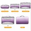 4 Set Packing Cubes - Minimalist Stripes Gradient Purple Packing Cubes for Carry on Suitcase Lightweight Travel Essential Bag for Clothes Shoes Cosmetics Toiletry view 2