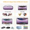 4 Set Packing Cubes - Minimalist Stripes Gradient Purple Packing Cubes for Carry on Suitcase Lightweight Travel Essential Bag for Clothes Shoes Cosmetics Toiletry view 4