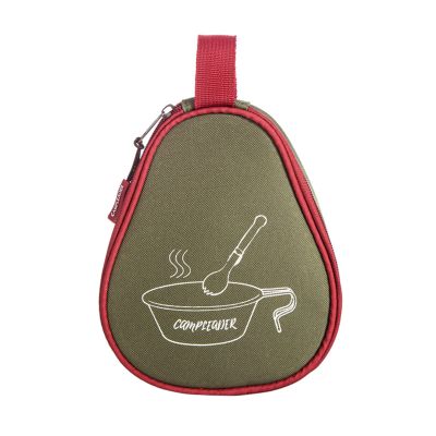 GRABLOOM Camping Cup Bowl Storage Bag Oxford Cloth Barbecue Tableware Travel Carrying for Case for Outdoor Hiking Bowling Bowl Bag, Army Green