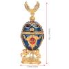 QANYEGN ld Plated Enameled Painted Jewelry Box, Metal Crafts Jewelry Box, ique Home Decorative Ornaments view 3
