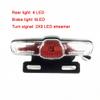 Kqcibz Electric Bicycle Tail Light Brake Light Compatible with 12-80V Brake Light for Brightening(6Pin) view 2