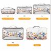 4 Set Packing Cubes - Summer Watercolor Daisy Flowers White Packing Cubes for Carry on Suitcase Lightweight Travel Essential Bag for Clothes Shoes Cosmetics Toiletry view 2