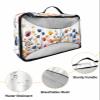 4 Set Packing Cubes - Summer Watercolor Daisy Flowers White Packing Cubes for Carry on Suitcase Lightweight Travel Essential Bag for Clothes Shoes Cosmetics Toiletry view 3