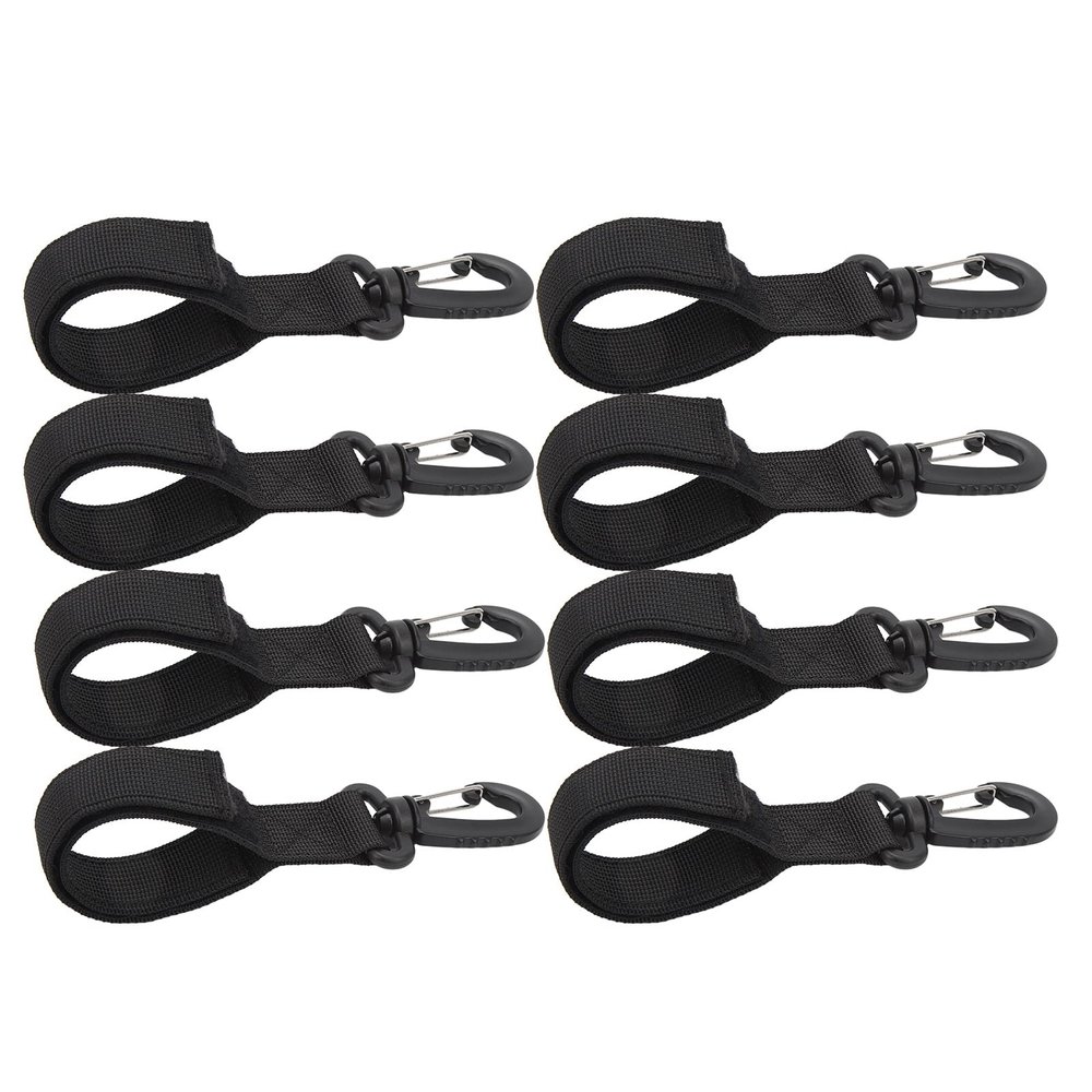 Kuuleyn 8pcs Kayak Paddle Buckles Nylon Plastic Paddle Hook Straps Portable Strap Holder Kayak Paddle Leash Paddle Holder Strap for Boat Paddle Kayak