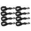 Kuuleyn 8pcs Kayak Paddle Buckles Nylon Plastic Paddle Hook Straps Portable Strap Holder Kayak Paddle Leash Paddle Holder Strap for Boat Paddle Kayak view 1
