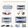 4 Set Packing Cubes - Watercolor Hand Painted Chrysanthemum Texture Blue Packing Cubes for Carry on Suitcase Lightweight Travel Essential Bag for Clothes Shoes Cosmetics Toiletry view 4