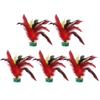 QANYEGN 5PCS Feather Kick Shulecock, Colorful Chinese Jianzi, Feather Foot Kick Shulecock for Foot Kick Entertainment Games view 1