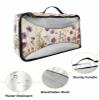 4 Set Packing Cubes - Spring Flowers Watercolor Purple Chrysanthemum Packing Cubes for Carry on Suitcase Lightweight Travel Essential Bag for Clothes Shoes Cosmetics Toiletry view 3