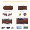 4 Set Packing Cubes - Farmhouse Style on Leather Texture Packing Cubes for Carry on Suitcase Lightweight Travel Essential Bag for Clothes Shoes Cosmetics Toiletry view 4