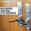 Urban August Multi-Purpose Keyed Adjustable Zip Tie Lock - 3 Pack Keyed Alike - Black Stainless Steel Refrigerator Cabinet Bike Stroller Helmet Lock view 3
