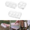 JzcsdkSIL Camping Shockproof Leakproof 3 Grid/4 Grid/8 Grid Eggs Container Case Eggs Holder Eggs Storage Box Case Covered Eggs Holder Eggs Holder for Fridge Eggs Storage Container Plastic Fridge view 3
