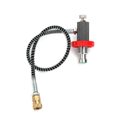 airmega Scuba Tank Refill Adapter for PCPPaintball CO2 HPA Tank Compressed Air DIN Valve Adapter with 8mm Quick Disconnect 24" Charging Hose for PCP300bar/4500psi High Pressure