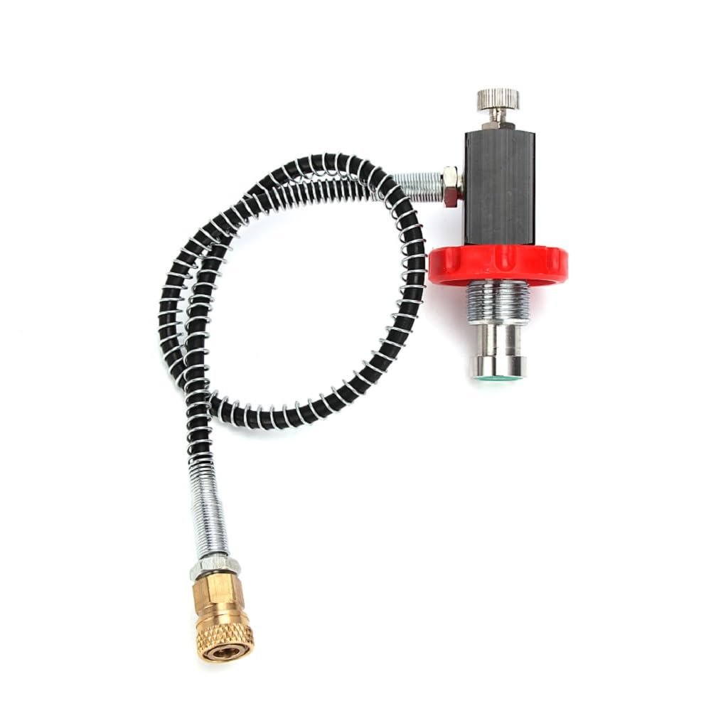 airmega Scuba Tank Refill Adapter for PCPPaintball CO2 HPA Tank Compressed Air DIN Valve Adapter with 8mm Quick Disconnect 24" Charging Hose for PCP300bar/4500psi High Pressure