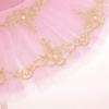 AFAVOM Hard Platter Swan Lake Ballerina Costume for Girls Camisole Skirted Leotard Ballet Dance Outfit with Hair Clip Armbands 3PCS Sequin Embroidery Lace Tutu Performance Dancewear Pink 3-4 Years view 2