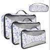 4 Set Packing Cubes - Spring Orchid Flowers Plants Purple Packing Cubes for Carry on Suitcase Lightweight Travel Essential Bag for Clothes Shoes Cosmetics Toiletry view 1