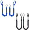 2FT*2 Pack +3FT*2 Bungee Boat Dock Line with Stainless Steel Clip Boat Accessories view 1
