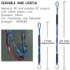 2FT*2 Pack +3FT*2 Bungee Boat Dock Line with Stainless Steel Clip Boat Accessories view 2