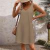 AOREUGL Boho Summer Dresses for Women 2024 Casual Loose Sleeveless Tunic Tank Dress Beach Coverup Sundresses Vacation Outfits view 3