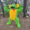 Power Green Cobra Mascot Costume Adult Size for Men & Women with Built-in Fan Inside the Head view 2