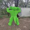 Power Green Cobra Mascot Costume Adult Size for Men & Women with Built-in Fan Inside the Head view 4