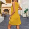 AOREUGL Boho Summer Dresses for Women 2024 Casual Loose Sleeveless Tunic Tank Dress Beach Coverup Sundresses Vacation Outfits view 4