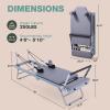 ARKANTOS Pilates Reformer Foldable, Pilates Machine, Pilates Equipment for Gym Workout and Home Use, Suitable for Intermediate and Beginners Users (Grey) view 2