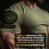 Bajame! Dejame en paz Gymish Spanish Gym Workout Shirt for Men, Funny T-Shirt (MED, Bajame! Military Green Branded) view 3