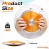 Wettarn 2 Pcs Discus, Man Women Discus Track and Field Discuses Track and Field Equipment (1 kg,Orange) view 3