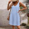 AOREUGL Boho Summer Dresses for Women 2024 Casual Loose Sleeveless Tunic Tank Dress Beach Coverup Sundresses Vacation Outfits view 3