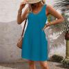 AOREUGL Boho Summer Dresses for Women 2024 Casual Loose Sleeveless Tunic Tank Dress Beach Coverup Sundresses Vacation Outfits view 3