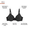 Bali Women's Breathe Modal T-Shirt Bra, Breathable Lightweight Underwire Bra, Convertible Straps view 4