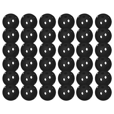 Spunspon 36 Pack Pickleball Balls, 40 Holes Outdoor Pickleballs, High Elasticity & Durable Pickle Balls for All Style Pickleball Paddles (Black)