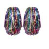 2Pcs Cheerleading Pom Poms - Pompoms Cheer for Boy Girl School Sports Dance Games Team Spirit Cheer Rainbow view 1