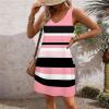 AOREUGL Boho Summer Dresses for Women 2024 Casual Loose Sleeveless Tunic Tank Dress Beach Coverup Sundresses Vacation Outfits view 4