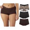 Maidenform Women's Microfiber Boyshort Underwear, Mid-Rise Boyshort Panties, 3-Pack view 1