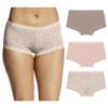 Maidenform Women's Underwear Boy Shorts Pack, 3-Pack, Microfiber Boy shorts Underwear Women Pack, Lace Panties for Women view 1