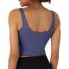 Hanes Women's Moves Crop Bralette, V-Neck Cropped Pullover, Built-in Shelf Bra, Odor Control view 3
