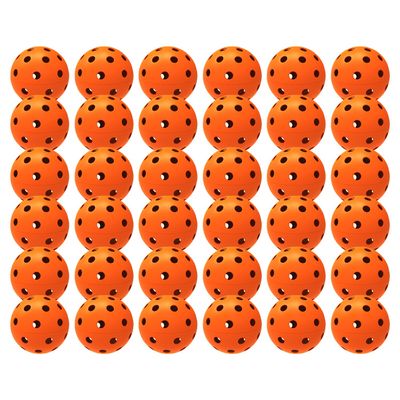 Spunspon 36 Pack Pickleball Balls, 40 Holes Outdoor Pickleballs, High Elasticity & Durable Pickle Balls for All Style Pickleball Paddles (Orange)