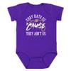 Baltimore - They Hate Us 'Cause They Ain't Us Kid's Onesie for Football Fans (Purple, 6M)