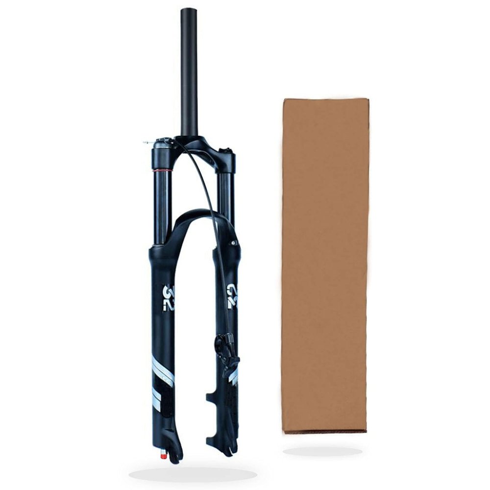 ZECHAO Air Mountain Bike Suspension Fork 140mm Travel,Rebound Adjustment Disc Brake 26 27.5 29in Mountain Bike Fork (Size : 26inch)
