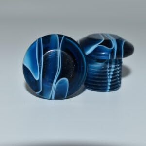 Jammerz Swirlz Shortz Toe/Jam Plugs (Blue, Standard 5/8)