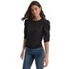 DKNY Women's Jeans Sweater,Black,X-Small view 2