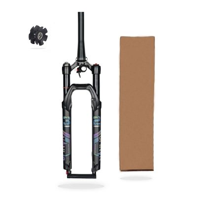 ZECHAO Bike Suspension Fork 26/27.5/29in,Remote/Manual Lock Tapered Tube Fork 1-1/2" Shock Absorber Mountain Bike (Color : Tapered-RL, Size : 26inch)