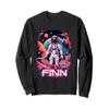FINN - Cute Boy Name with cool Astronaut Sweatshirt view 1